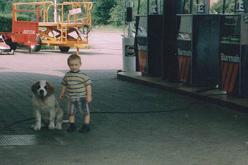 Jacques Otto onze zoon (1996) & Beethoven de hond.